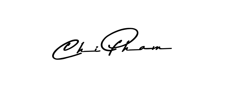 Create a beautiful signature design for name Chi Pham. With this signature (Asem Kandis PERSONAL USE) fonts, you can make a handwritten signature for free. Chi Pham signature style 9 images and pictures png