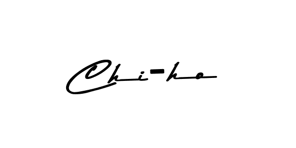 How to make Chi-ho name signature. Use Asem Kandis PERSONAL USE style for creating short signs online. This is the latest handwritten sign. Chi-ho signature style 9 images and pictures png