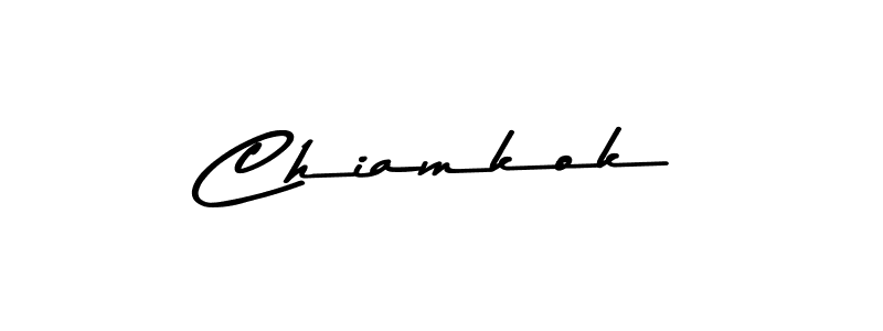 You should practise on your own different ways (Asem Kandis PERSONAL USE) to write your name (Chiamkok) in signature. don't let someone else do it for you. Chiamkok signature style 9 images and pictures png