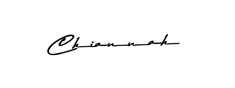 Design your own signature with our free online signature maker. With this signature software, you can create a handwritten (Asem Kandis PERSONAL USE) signature for name Chiannah. Chiannah signature style 9 images and pictures png