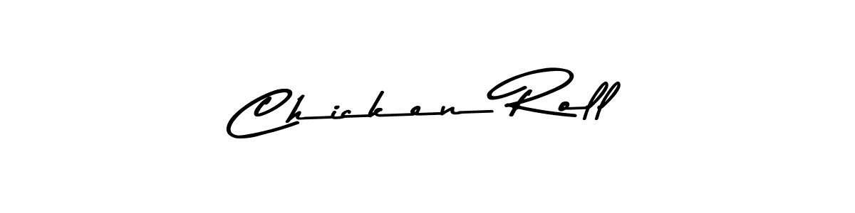 How to make Chicken Roll name signature. Use Asem Kandis PERSONAL USE style for creating short signs online. This is the latest handwritten sign. Chicken Roll signature style 9 images and pictures png