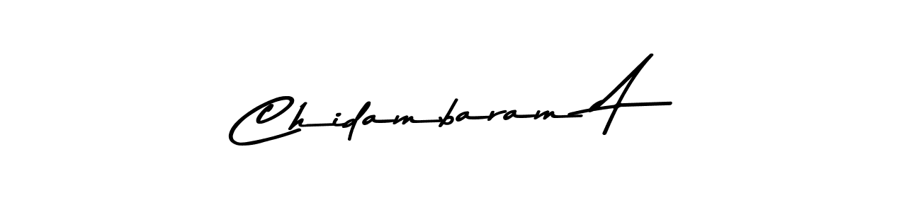 Also we have Chidambaram A name is the best signature style. Create professional handwritten signature collection using Asem Kandis PERSONAL USE autograph style. Chidambaram A signature style 9 images and pictures png