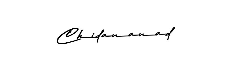 Design your own signature with our free online signature maker. With this signature software, you can create a handwritten (Asem Kandis PERSONAL USE) signature for name Chidananad. Chidananad signature style 9 images and pictures png