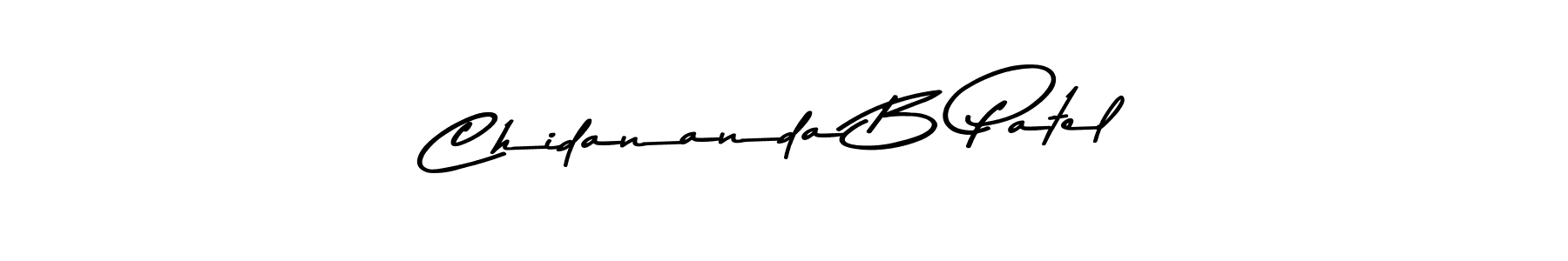 Create a beautiful signature design for name Chidananda B Patel. With this signature (Asem Kandis PERSONAL USE) fonts, you can make a handwritten signature for free. Chidananda B Patel signature style 9 images and pictures png