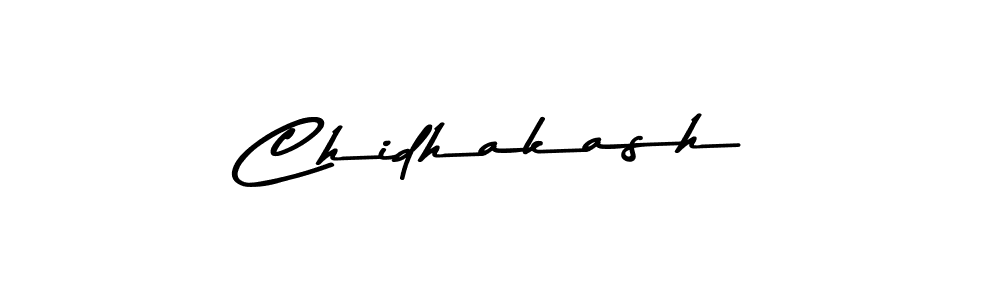 Use a signature maker to create a handwritten signature online. With this signature software, you can design (Asem Kandis PERSONAL USE) your own signature for name Chidhakash. Chidhakash signature style 9 images and pictures png