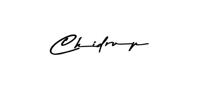 Chidrup stylish signature style. Best Handwritten Sign (Asem Kandis PERSONAL USE) for my name. Handwritten Signature Collection Ideas for my name Chidrup. Chidrup signature style 9 images and pictures png