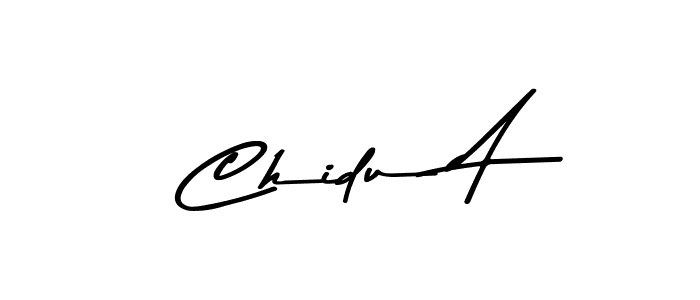 The best way (Asem Kandis PERSONAL USE) to make a short signature is to pick only two or three words in your name. The name Chidu A include a total of six letters. For converting this name. Chidu A signature style 9 images and pictures png