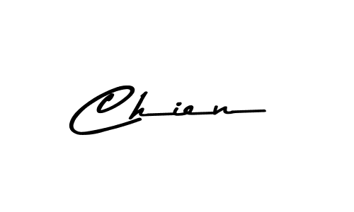 Design your own signature with our free online signature maker. With this signature software, you can create a handwritten (Asem Kandis PERSONAL USE) signature for name Chien. Chien signature style 9 images and pictures png