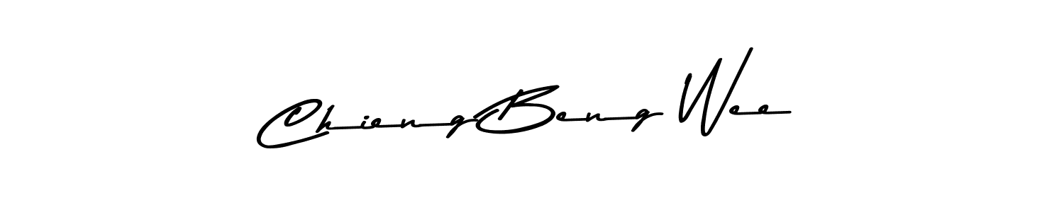 Create a beautiful signature design for name Chieng Beng Wee. With this signature (Asem Kandis PERSONAL USE) fonts, you can make a handwritten signature for free. Chieng Beng Wee signature style 9 images and pictures png