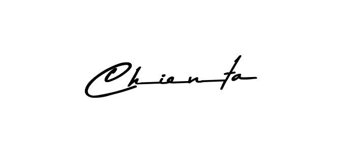 Create a beautiful signature design for name Chienta. With this signature (Asem Kandis PERSONAL USE) fonts, you can make a handwritten signature for free. Chienta signature style 9 images and pictures png