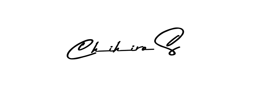 How to make Chihiro S name signature. Use Asem Kandis PERSONAL USE style for creating short signs online. This is the latest handwritten sign. Chihiro S signature style 9 images and pictures png