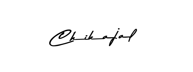 Create a beautiful signature design for name Chikajal. With this signature (Asem Kandis PERSONAL USE) fonts, you can make a handwritten signature for free. Chikajal signature style 9 images and pictures png
