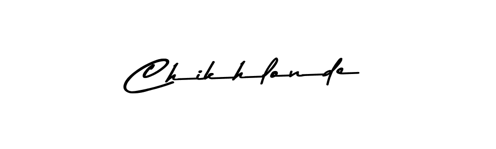 How to make Chikhlonde signature? Asem Kandis PERSONAL USE is a professional autograph style. Create handwritten signature for Chikhlonde name. Chikhlonde signature style 9 images and pictures png