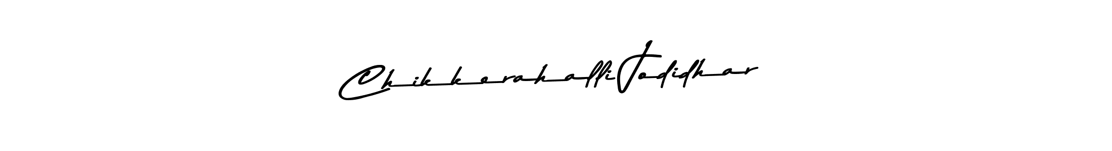 Make a beautiful signature design for name Chikkerahalli Jodidhar. With this signature (Asem Kandis PERSONAL USE) style, you can create a handwritten signature for free. Chikkerahalli Jodidhar signature style 9 images and pictures png