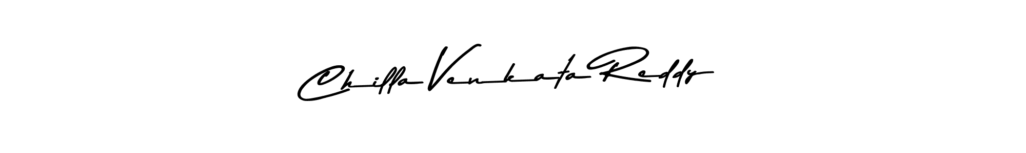 Design your own signature with our free online signature maker. With this signature software, you can create a handwritten (Asem Kandis PERSONAL USE) signature for name Chilla Venkata Reddy. Chilla Venkata Reddy signature style 9 images and pictures png