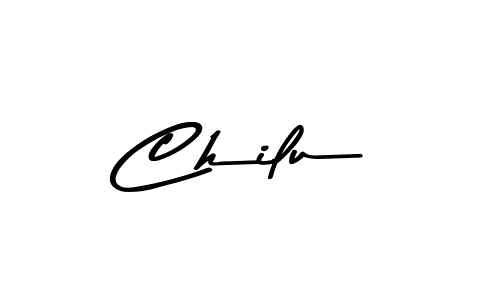 Use a signature maker to create a handwritten signature online. With this signature software, you can design (Asem Kandis PERSONAL USE) your own signature for name Chilu. Chilu signature style 9 images and pictures png