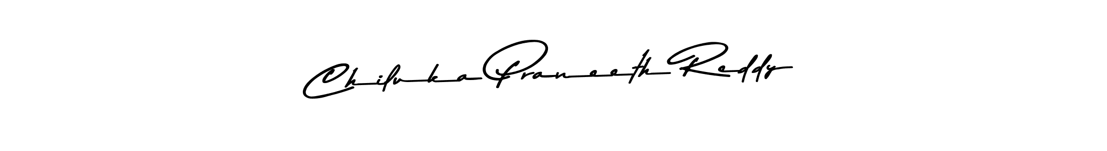 The best way (Asem Kandis PERSONAL USE) to make a short signature is to pick only two or three words in your name. The name Chiluka Praneeth Reddy include a total of six letters. For converting this name. Chiluka Praneeth Reddy signature style 9 images and pictures png