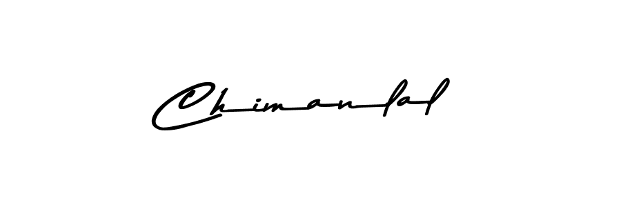 Create a beautiful signature design for name Chimanlal. With this signature (Asem Kandis PERSONAL USE) fonts, you can make a handwritten signature for free. Chimanlal signature style 9 images and pictures png