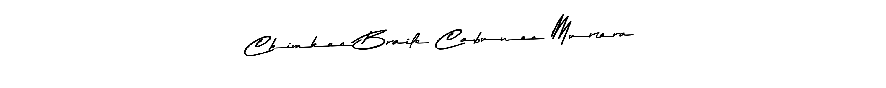 You can use this online signature creator to create a handwritten signature for the name Chimkee Braile Cabunoc Muriera. This is the best online autograph maker. Chimkee Braile Cabunoc Muriera signature style 9 images and pictures png