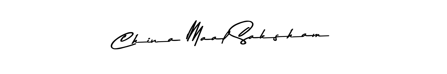 Check out images of Autograph of China Maal Saksham name. Actor China Maal Saksham Signature Style. Asem Kandis PERSONAL USE is a professional sign style online. China Maal Saksham signature style 9 images and pictures png