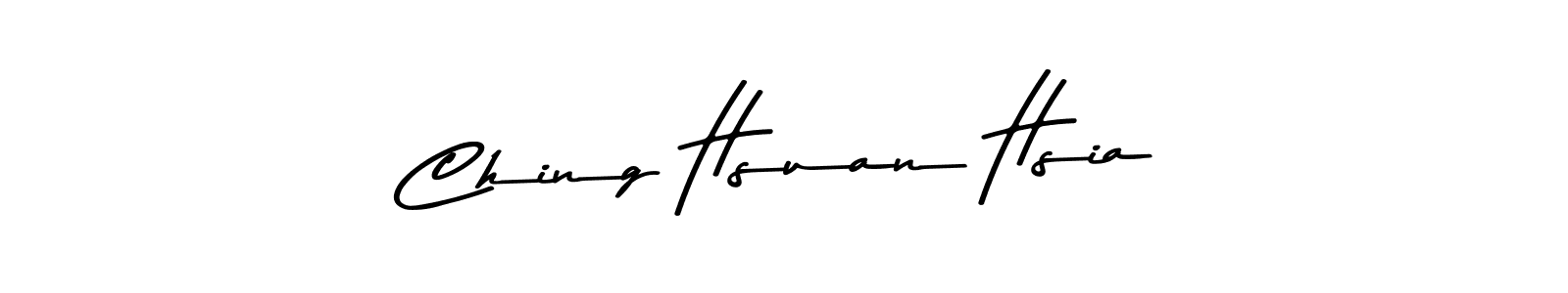 How to make Ching Hsuan Hsia name signature. Use Asem Kandis PERSONAL USE style for creating short signs online. This is the latest handwritten sign. Ching Hsuan Hsia signature style 9 images and pictures png