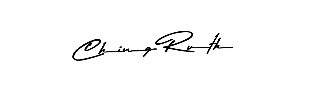 Use a signature maker to create a handwritten signature online. With this signature software, you can design (Asem Kandis PERSONAL USE) your own signature for name Ching Ruth. Ching Ruth signature style 9 images and pictures png
