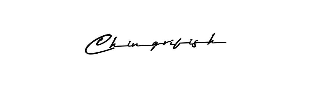 Make a beautiful signature design for name Chingrifish. With this signature (Asem Kandis PERSONAL USE) style, you can create a handwritten signature for free. Chingrifish signature style 9 images and pictures png