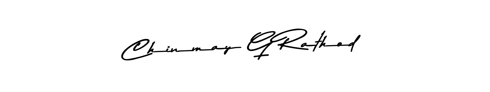 Design your own signature with our free online signature maker. With this signature software, you can create a handwritten (Asem Kandis PERSONAL USE) signature for name Chinmay G Rathod. Chinmay G Rathod signature style 9 images and pictures png