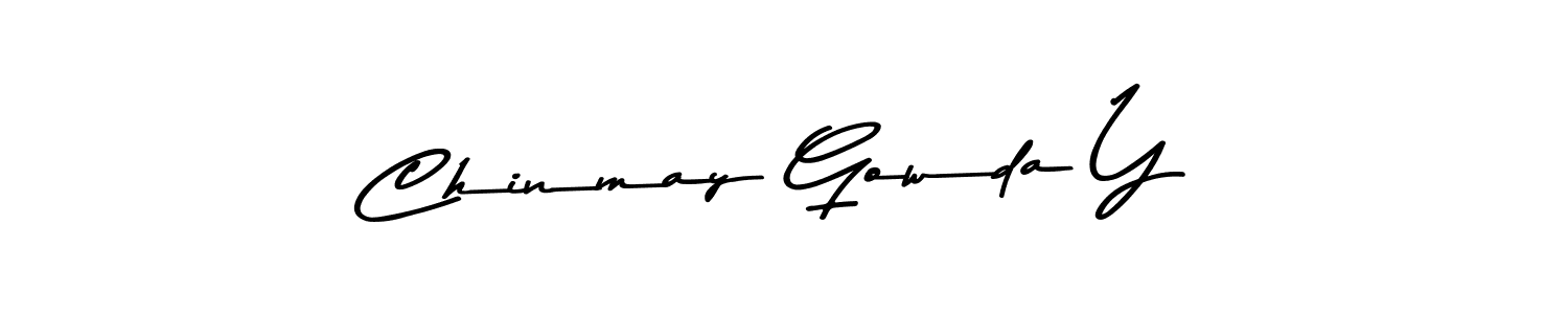 Make a beautiful signature design for name Chinmay Gowda Y. Use this online signature maker to create a handwritten signature for free. Chinmay Gowda Y signature style 9 images and pictures png