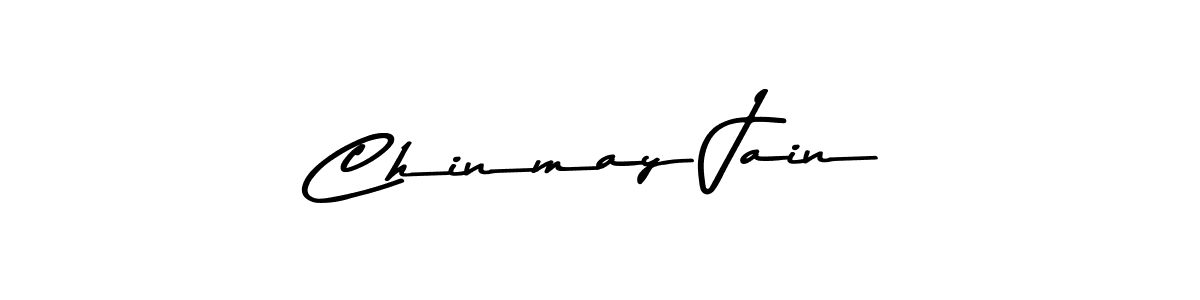 How to make Chinmay Jain name signature. Use Asem Kandis PERSONAL USE style for creating short signs online. This is the latest handwritten sign. Chinmay Jain signature style 9 images and pictures png