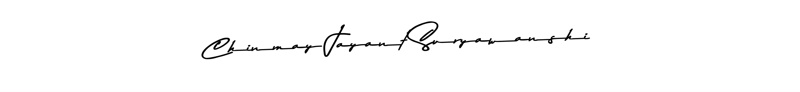 How to make Chinmay Jayant Suryawanshi name signature. Use Asem Kandis PERSONAL USE style for creating short signs online. This is the latest handwritten sign. Chinmay Jayant Suryawanshi signature style 9 images and pictures png