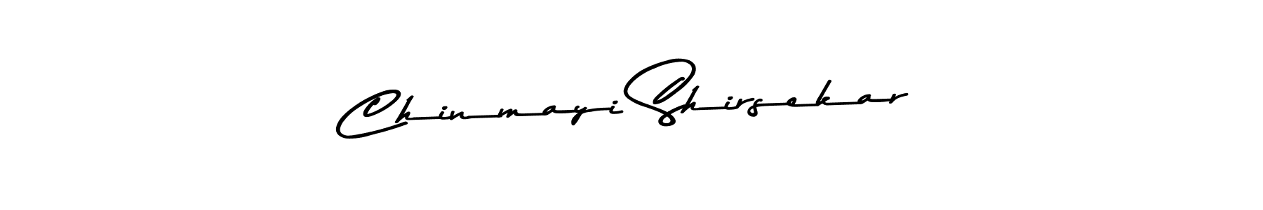Make a beautiful signature design for name Chinmayi Shirsekar. With this signature (Asem Kandis PERSONAL USE) style, you can create a handwritten signature for free. Chinmayi Shirsekar signature style 9 images and pictures png