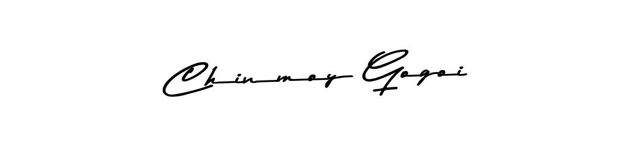 How to make Chinmoy Gogoi name signature. Use Asem Kandis PERSONAL USE style for creating short signs online. This is the latest handwritten sign. Chinmoy Gogoi signature style 9 images and pictures png