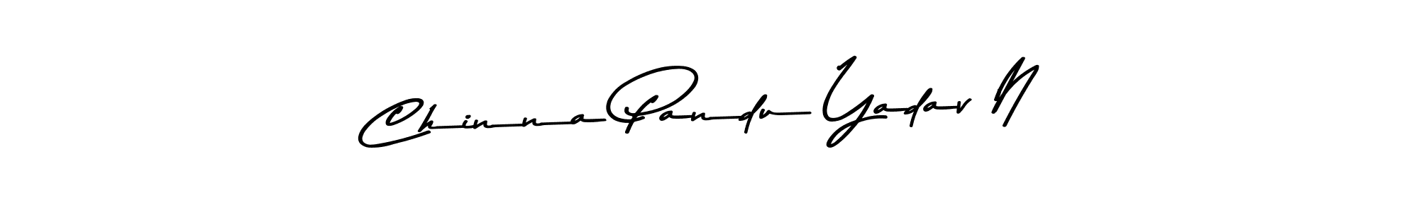 Create a beautiful signature design for name Chinna Pandu Yadav N. With this signature (Asem Kandis PERSONAL USE) fonts, you can make a handwritten signature for free. Chinna Pandu Yadav N signature style 9 images and pictures png