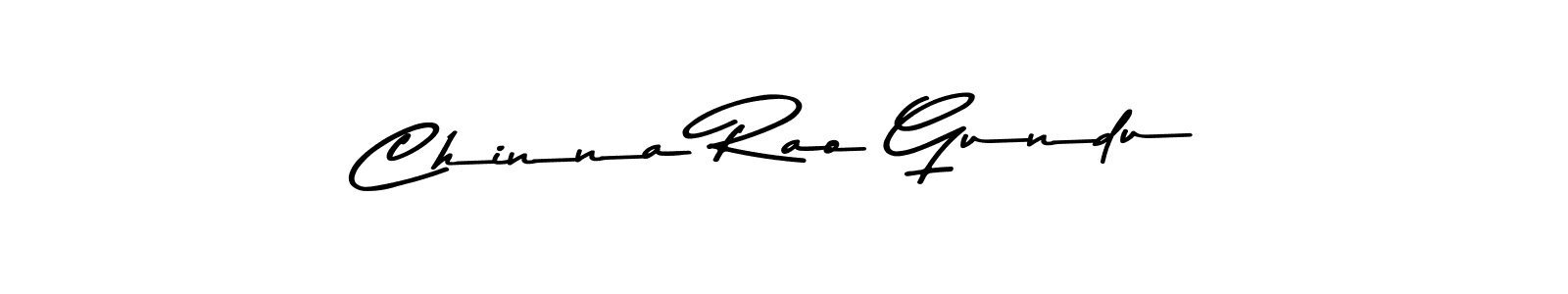 Design your own signature with our free online signature maker. With this signature software, you can create a handwritten (Asem Kandis PERSONAL USE) signature for name Chinna Rao Gundu. Chinna Rao Gundu signature style 9 images and pictures png