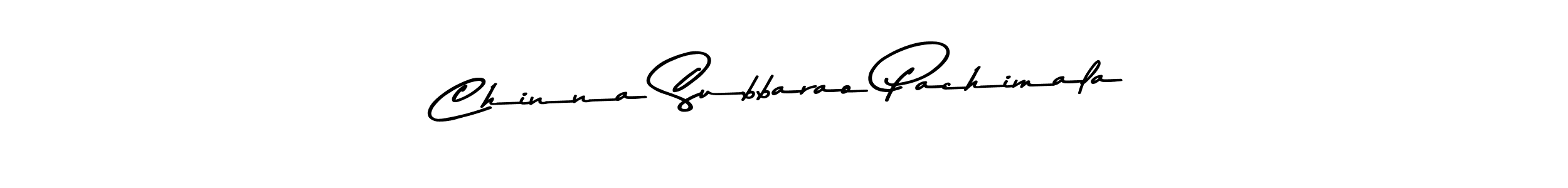Make a beautiful signature design for name Chinna Subbarao Pachimala. With this signature (Asem Kandis PERSONAL USE) style, you can create a handwritten signature for free. Chinna Subbarao Pachimala signature style 9 images and pictures png