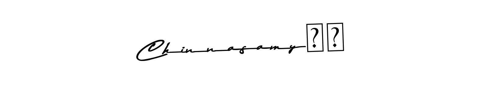Here are the top 10 professional signature styles for the name Chinnasamy❤️. These are the best autograph styles you can use for your name. Chinnasamy❤️ signature style 9 images and pictures png
