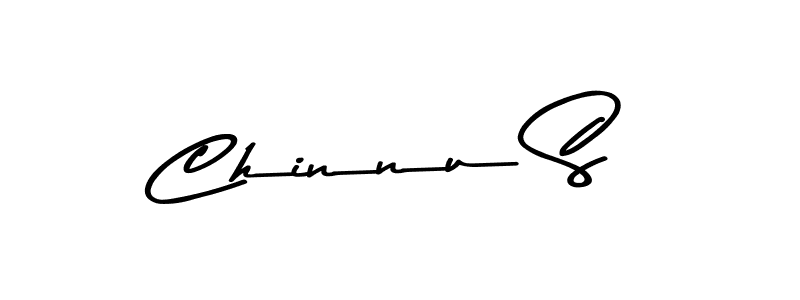 Make a beautiful signature design for name Chinnu S. With this signature (Asem Kandis PERSONAL USE) style, you can create a handwritten signature for free. Chinnu S signature style 9 images and pictures png