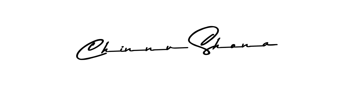 How to make Chinnu Shona signature? Asem Kandis PERSONAL USE is a professional autograph style. Create handwritten signature for Chinnu Shona name. Chinnu Shona signature style 9 images and pictures png