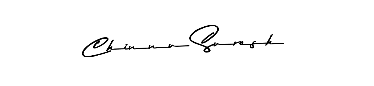 How to make Chinnu Suresh name signature. Use Asem Kandis PERSONAL USE style for creating short signs online. This is the latest handwritten sign. Chinnu Suresh signature style 9 images and pictures png