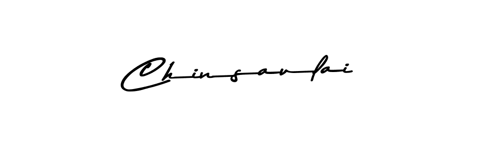 Make a beautiful signature design for name Chinsaulai. With this signature (Asem Kandis PERSONAL USE) style, you can create a handwritten signature for free. Chinsaulai signature style 9 images and pictures png