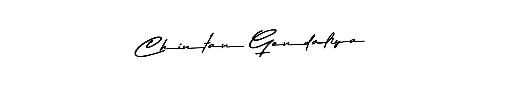 Also You can easily find your signature by using the search form. We will create Chintan Gondaliya name handwritten signature images for you free of cost using Asem Kandis PERSONAL USE sign style. Chintan Gondaliya signature style 9 images and pictures png