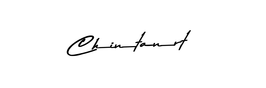 Create a beautiful signature design for name Chintanrt. With this signature (Asem Kandis PERSONAL USE) fonts, you can make a handwritten signature for free. Chintanrt signature style 9 images and pictures png