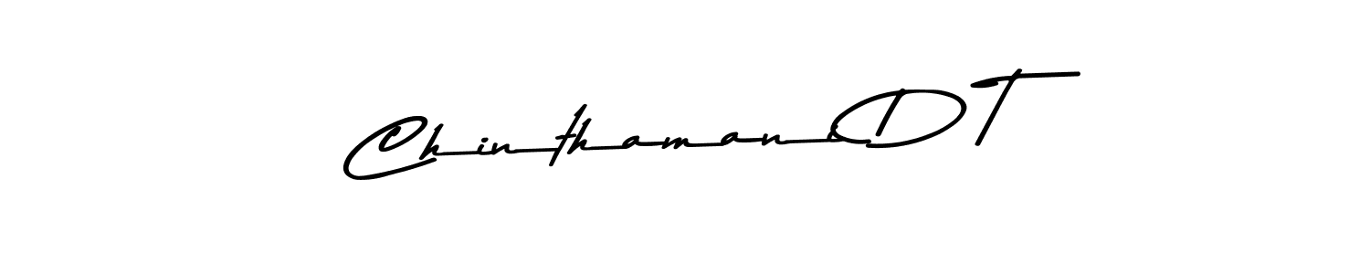 This is the best signature style for the Chinthamani D T name. Also you like these signature font (Asem Kandis PERSONAL USE). Mix name signature. Chinthamani D T signature style 9 images and pictures png