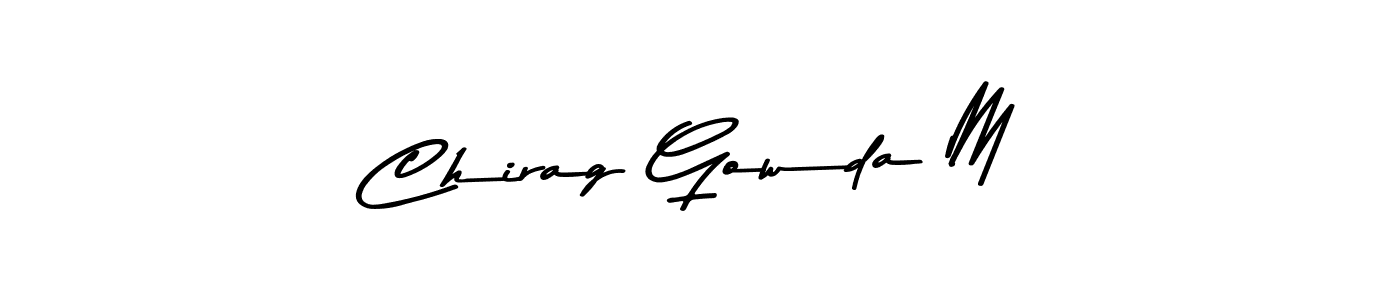 Make a beautiful signature design for name Chirag Gowda M. Use this online signature maker to create a handwritten signature for free. Chirag Gowda M signature style 9 images and pictures png