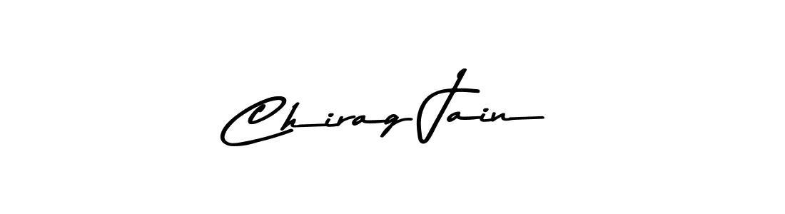 Create a beautiful signature design for name Chirag Jain. With this signature (Asem Kandis PERSONAL USE) fonts, you can make a handwritten signature for free. Chirag Jain signature style 9 images and pictures png