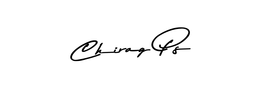 Create a beautiful signature design for name Chirag Ps. With this signature (Asem Kandis PERSONAL USE) fonts, you can make a handwritten signature for free. Chirag Ps signature style 9 images and pictures png