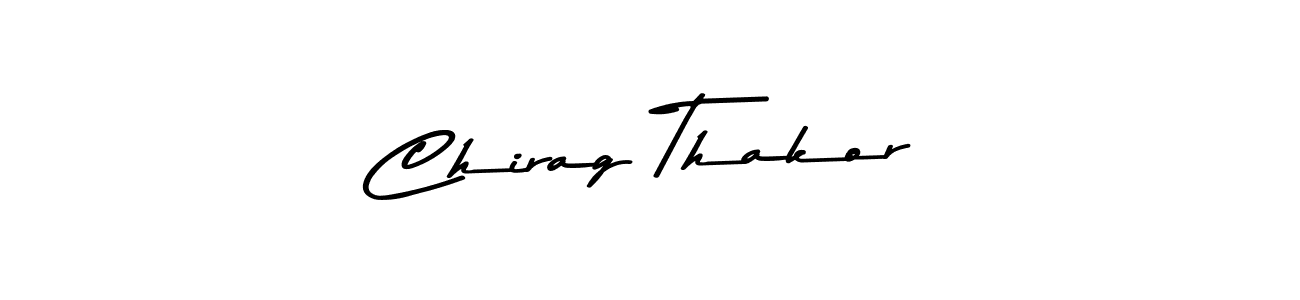 Design your own signature with our free online signature maker. With this signature software, you can create a handwritten (Asem Kandis PERSONAL USE) signature for name Chirag Thakor. Chirag Thakor signature style 9 images and pictures png