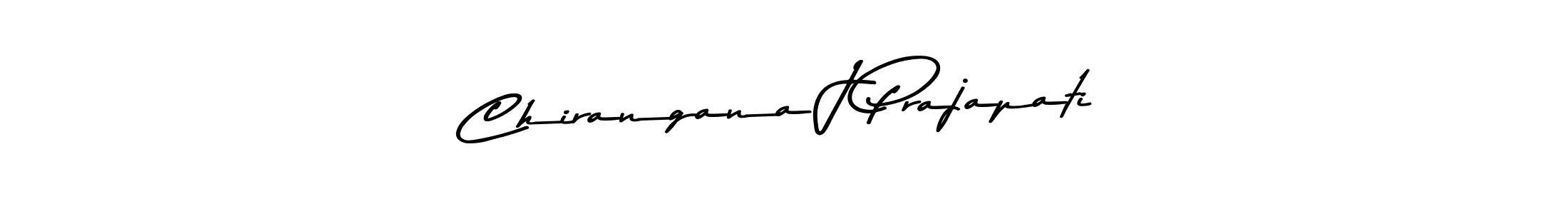 Chirangana J Prajapati stylish signature style. Best Handwritten Sign (Asem Kandis PERSONAL USE) for my name. Handwritten Signature Collection Ideas for my name Chirangana J Prajapati. Chirangana J Prajapati signature style 9 images and pictures png