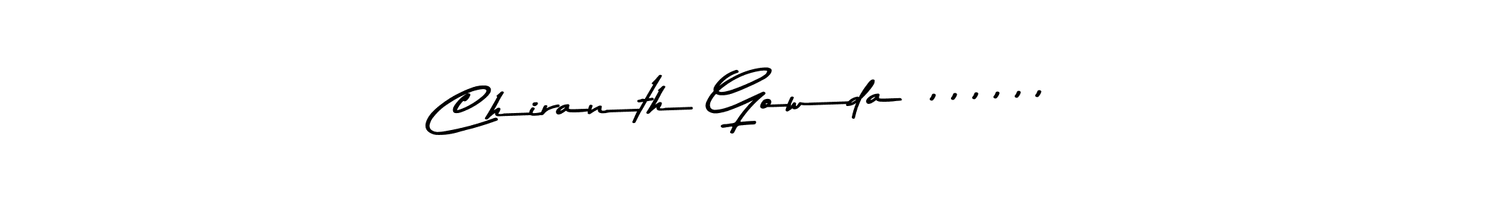 Also You can easily find your signature by using the search form. We will create Chiranth Gowda ,,,,,, name handwritten signature images for you free of cost using Asem Kandis PERSONAL USE sign style. Chiranth Gowda ,,,,,, signature style 9 images and pictures png